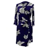 Diane Von Furstenberg New Julian Wrap Dress In Purple Viscose In Blue