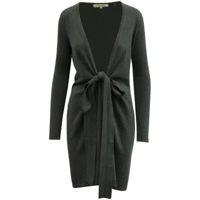 Diane Von Furstenberg New Linda Wrap Dress In Grey Viscose