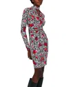 Diane Von Furstenberg New Miley Wool-blend Sheath Dress In White