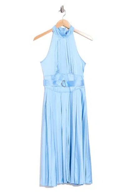 Diane Von Furstenberg Nicola Sleeveless Belted Midi Dressnicola Sleeveless Belted Midi Dress In Misty Blue