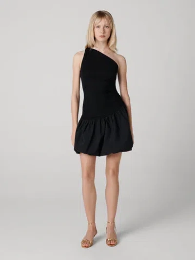 Diane Von Furstenberg Nina Bubble Dress In Black