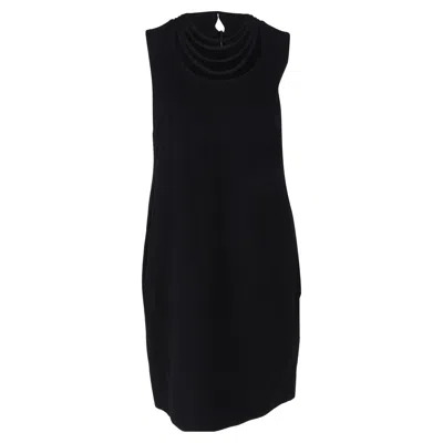 Diane Von Furstenberg Noralie Sleeveless Shift Dress In Black Polyester