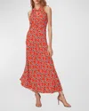 DIANE VON FURSTENBERG NYCK ABSTRACT-PRINT HALTER MAXI DRESS