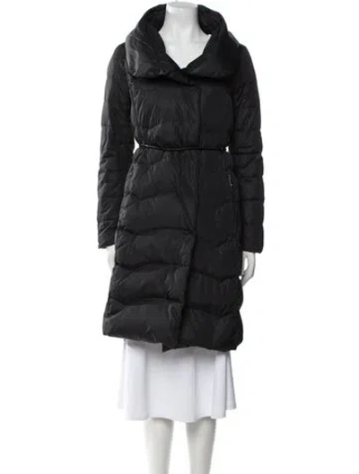 Pre-owned Diane Von Furstenberg Nylon Down Coat In Black