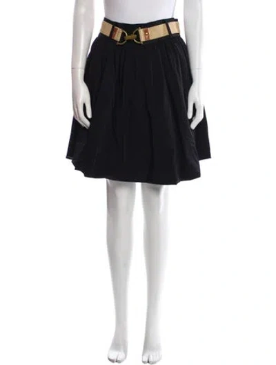 Pre-owned Diane Von Furstenberg Nylon Knee-length Skirt In Black
