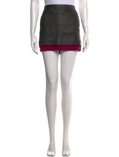 Pre-owned Diane Von Furstenberg Nylon Mini Skirt