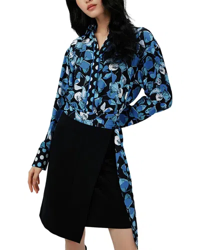 Diane Von Furstenberg Olia Shirtdress In Blue