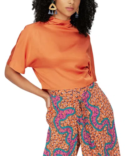 Diane Von Furstenberg Olympia Top In Orange