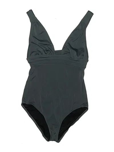 Pre-owned Diane Von Furstenberg One Piece Swimsuit In Gray