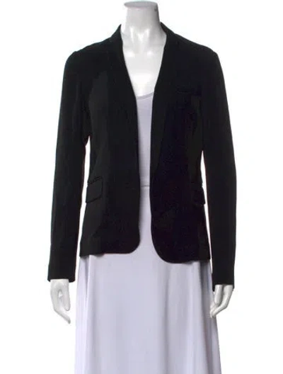 Pre-owned Diane Von Furstenberg Open Front Sweater In Black