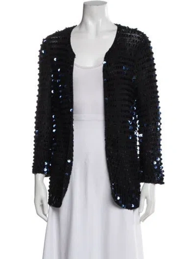 Pre-owned Diane Von Furstenberg Open Front Sweater In Multi