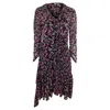 Diane Von Furstenberg Paloma Ruffled Stretch-mesh Mini Wrap Dress In Floral-print Nylon In Multi