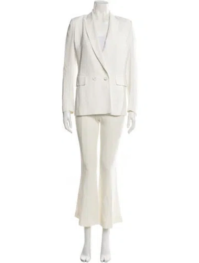 Pre-owned Diane Von Furstenberg Pantsuit In White