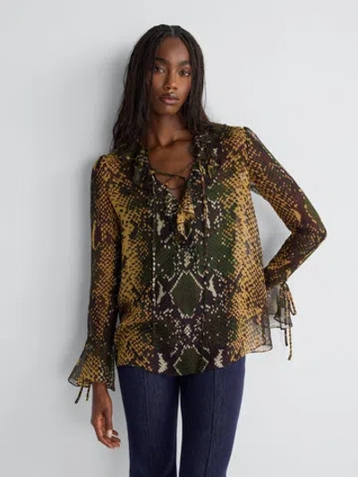 Diane Von Furstenberg Paola Blouse In Multi