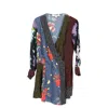 Diane Von Furstenberg Patchwork Mini Dress In Multicolor Silk In Multi