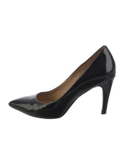 Pre-owned Diane Von Furstenberg Patent Leather Pumps In Black