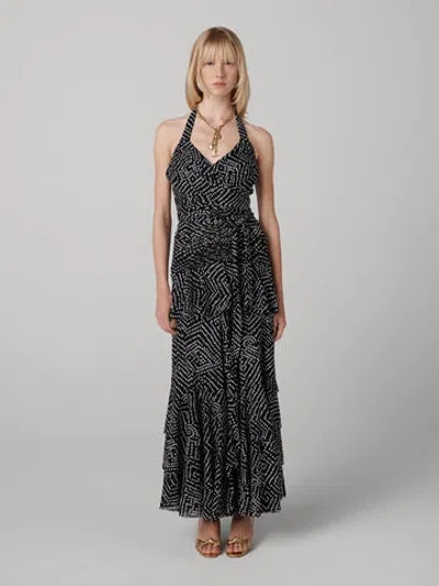 Diane Von Furstenberg Patricia Halter Mesh Dress