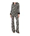 Diane Von Furstenberg Pattern Casual Pants In Black
