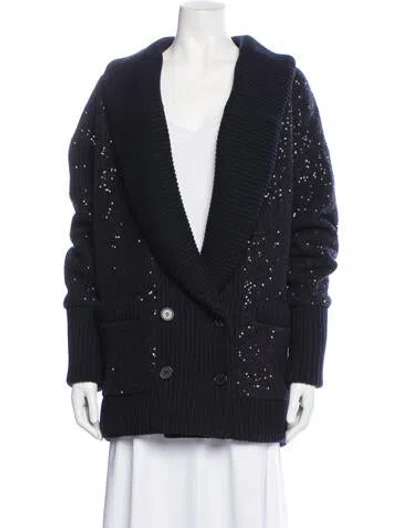 Pre-owned Diane Von Furstenberg Patterned Jacket In Blue