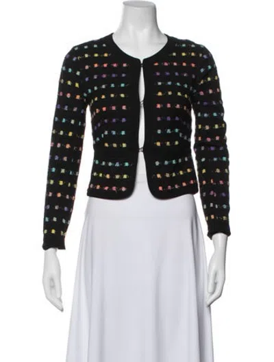 Pre-owned Diane Von Furstenberg Patterned Jacket In Blue