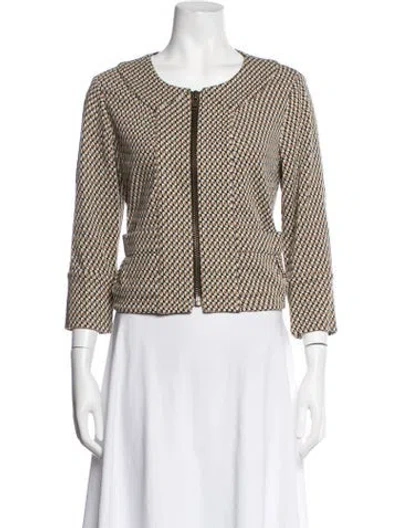 Pre-owned Diane Von Furstenberg Patterned Jacket In Multicolor