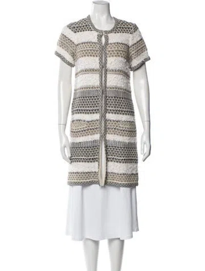 Pre-owned Diane Von Furstenberg Patterned Jacket In Neutral