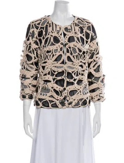 Pre-owned Diane Von Furstenberg Patterned Jacket In Neutrals