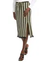 Diane Von Furstenberg Paulina Knit Skirt In Green