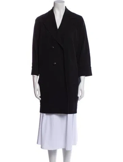 Pre-owned Diane Von Furstenberg Peacoat In Black