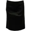 Diane Von Furstenberg Pencil Skirt In Black Leather In Black