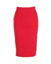Diane Von Furstenberg Pencil Skirt In Red Viscose In Red