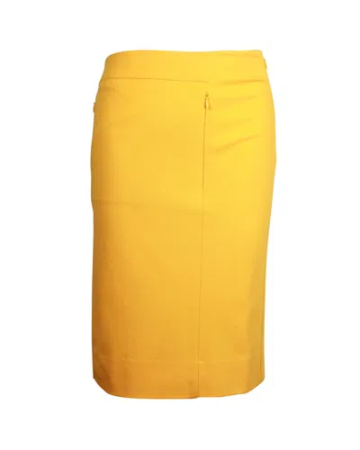 Diane Von Furstenberg Pencil Skirt In Yellow Viscose