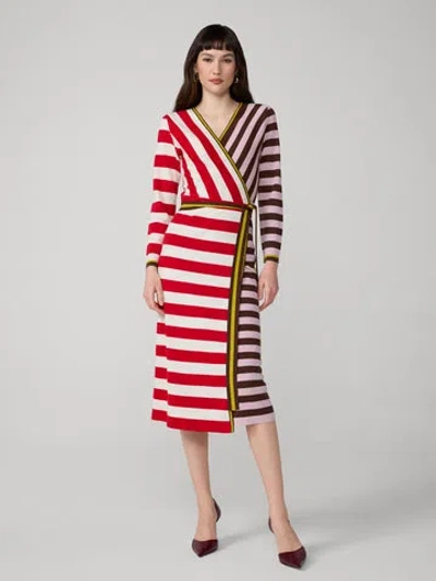 Diane Von Furstenberg Penelope Wrap Dress In Multi