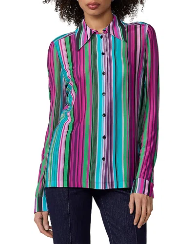 Diane Von Furstenberg Perfect Shirt In Multi