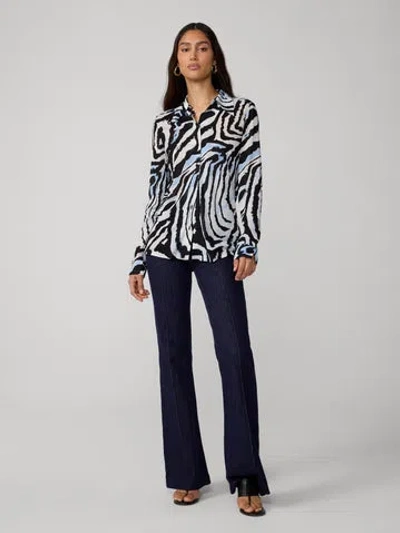 Diane Von Furstenberg Perfect Shirt In Black