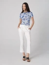 Diane Von Furstenberg Perfect Short Sleeve Top In Heritage Vine Degrade