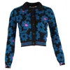 Diane Von Furstenberg Petey Floral Cardigan In Multicolor Wool