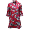 Diane Von Furstenberg Philippa Coat With Floating Flowers Print In Multicolor Wool In Multi