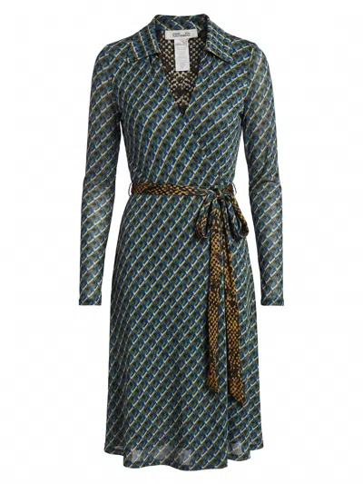 Diane Von Furstenberg `phoenix` Reversible Dress In Black