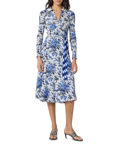 Diane Von Furstenberg Phoenix Reversible Dress In Blue