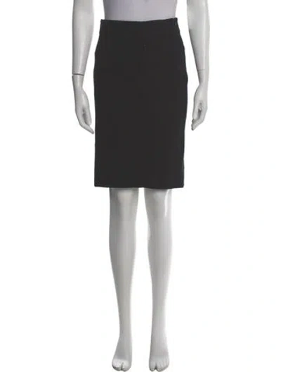 Pre-owned Diane Von Furstenberg Pleated Accents Knee-length Skirt In Gray