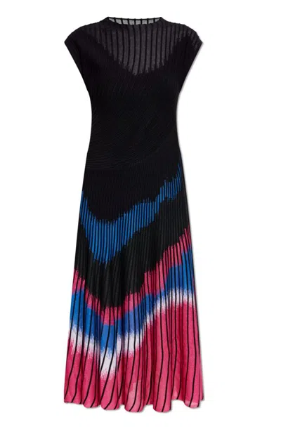 Diane Von Furstenberg Rick Sleeveless Pleated Midi Dress In Multi