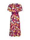 DIANE VON FURSTENBERG DIANE VON FURSTENBERG POLINA FLORAL PRINTED BELTED DRESS