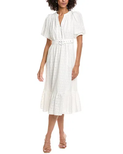 Diane Von Furstenberg Polina Midi Dress In White