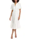 Diane Von Furstenberg Polina Midi Dress In White