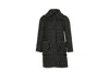 Diane Von Furstenberg Polka Dot Trench Coat In Black Wool In Black