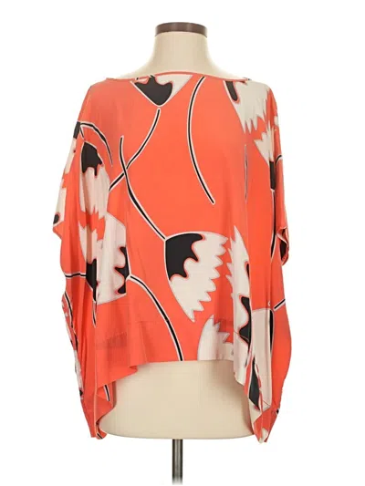 Pre-owned Diane Von Furstenberg Poncho In Orange