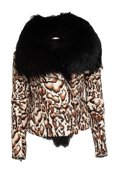 Diane Von Furstenberg , Ponyskin Coat In Black