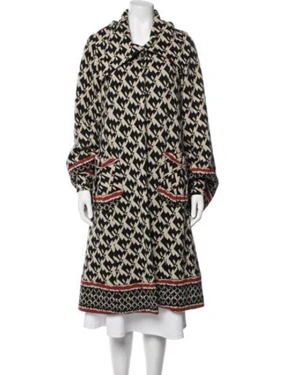 Pre-owned Diane Von Furstenberg Printed Coat In Neutrals