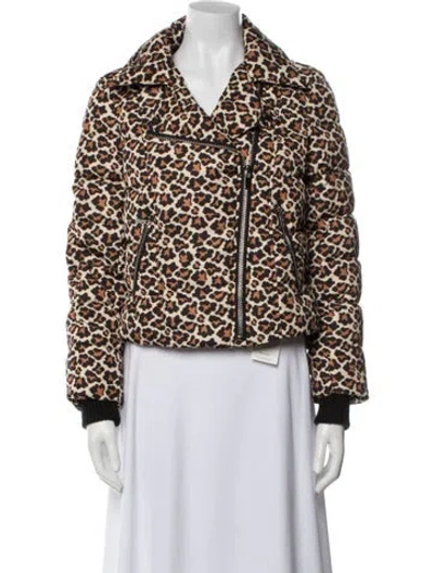Pre-owned Diane Von Furstenberg Printed Down Jacket In Multi